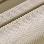Ecru beige stretch cotton piqué fabric | new tess
