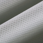 Pearl silver stretch cotton piqué fabric | new tess