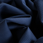 Avio blue stretch cotton piqué fabric | new tess