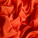 Tangerine orange radzemire fabric in pure silk | new tess