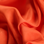Tangerine orange radzemire fabric in pure silk | new tess
