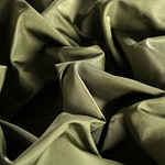 Moss green radzemire fabric in pure silk | new tess
