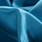 Antilles blue pure silk shantung satin fabric | new tess