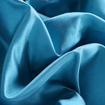 Antilles blue pure silk shantung satin fabric | new tess