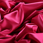 Raspberry pink stretch silk satin fabric | new tess