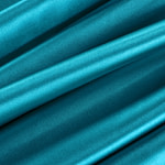 Tissu Couture Satin stretch Bleu turquoise en Soie, Stretch