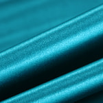 Tissu Couture Satin stretch Bleu turquoise en Soie, Stretch