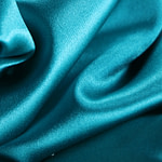 Tissu Couture Satin stretch Bleu turquoise en Soie, Stretch