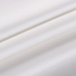 Ivory white stretch cotton satin fabric | new tess