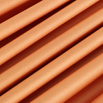 Saffron orange stretch cotton satin fabric | new tess