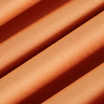 Saffron orange stretch cotton satin fabric | new tess