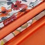 High quality orange fabrics for high fashion, tailoring and dressmaking | new tess