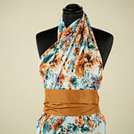 Floral silk georgette apparel fabric | new tess