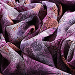 Floral pink silk crepe de chine fabric | new tess