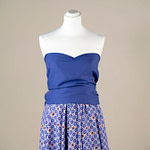 Viscose muslin fabric printed in a tie pattern in shades of lilac | new tess