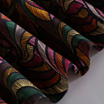 Maxi shell motif silk satin fabric | new tess