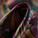 Maxi shell motif silk satin fabric | new tess
