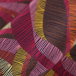 Optical geometric silk crepe de chine fabric | new tess