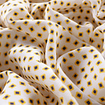 Small geometric pattern pure silk crepe de chine fabric | new tess
