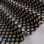 Small geometric pattern silk crepe de chine fabric | new tess