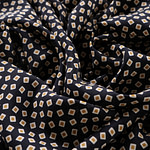 Small geometric pattern silk crepe de chine fabric | new tess