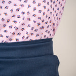 Pink liberty flowers cotton poplin fabric | new tess