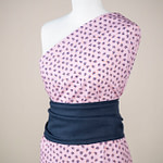 Pink liberty flowers cotton poplin fabric | new tess