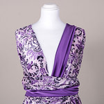 Purple velvet devoré fabric | new tess