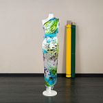 Flower print silk satin fabric | new tess