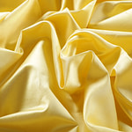Sun yellow pure silk shantung satin fabric | new tess