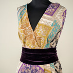 Tessuto Foulard Patchwork TC000886 per Abbigliamento