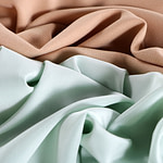 Chlorophyll Green Silk Crêpe de Chine Apparel Fabric