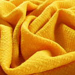 Yellow wool tweed fabric | new tess