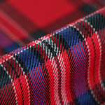 Red and blue tartan fabric in pure wool | new tess