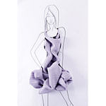 Lilac barré cotton-linen voile fabric | new tess