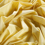 Lemon yellow taffeta fabric in pure silk | new tess