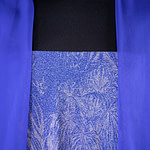 China blue silk chiffon fabric for high fashion and dressmaking | new tess