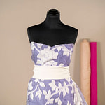 fil coupé floral jacquard fabric | new tess