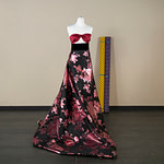 Black jacquard fabric | new tess