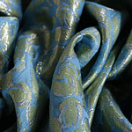 Floral pattern silk-blend jacquard fabric | new tess