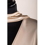 Almond beige silk crepe de chine fabric | new tess