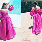 Silk taffeta formal dress by Anid Carlino