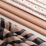 Fine beige fabrics for high fashion and dressmaking | new tess