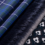 Fine blue fabrics for dressmaking | new tess