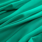 Tessuto crepe de chine verde bandiera in pura seta | new tess