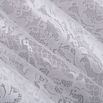 White chantilly lace double scalloped | new tess bridal fabrics