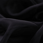 Tessuto Chiffon Nero di seta per abbigliamento