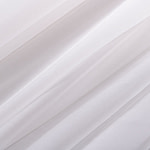 Ivory white chiffon fabric in pure silk | new tess