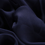 Marine blue chiffon fabric in pure silk | new tess