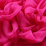 Tessuto Chiffon Fuxia in seta per abbigliamento